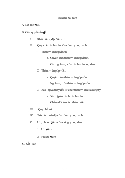 Bình luận các quy định của Luật doanh nghiệp 2005 về công ty hợp danh