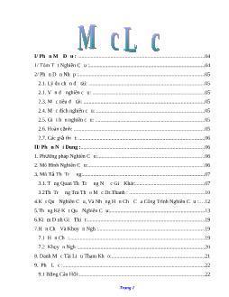 Đề tài Sinh viên trường Đại học công nghiệp TP HCM với sự lựa chọn trà thảo mộc Dr.Thanh trong thời gian gần đây