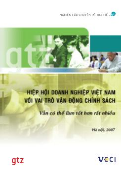 Hiệp hội doanh nghiệp Việt Nam với vai trò vận động chính sách