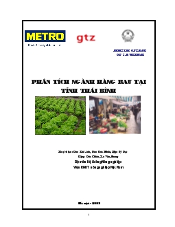 Phân tích ngành hàng rau tỉnh Thái Bình