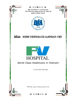 Đề tài Nghiên cứu Marketing toàn cầu tại bệnh viện khách sạn Pháp - Việt