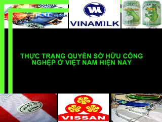 Đề tài Thực trạng quyền sở hữu công nghệp ở Việt Nam hiện nay