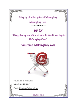 Dự án Cổng thương mại điện tử, siêu thị bán lẻ trực tuyến Mekongbay.Com