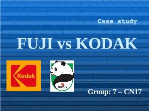Tiểu luận Phân tích Fuji và Kodak