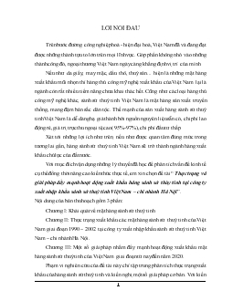 Báo cáo Giải pháp đẩy mạnh hoạt động xuất khẩu hàng sành sứ thủy tinh tại công ty xuất nhập khẩu sành sứ thủy tinh Việt Nam –Chi nhánh Hà Nội
