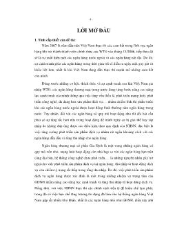 Khóa luận Phát triển sản phẩm dịch vụ ngân hàng tại Ngân hàng thương mại cổ phần Gia định