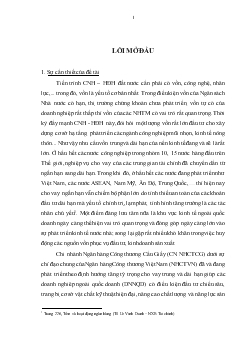 Chuyên đề Giải pháp nhằm phát triển cho vay trung và dài hạn đối với các doanh nghiệp ngoài quốc doanh tại Chi nhánh Ngân hàng Công thương Cầu Giấy