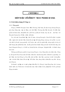 Đề tài Tổ chức thực hiện hợp đồng gia công xuất nhập khẩu hàng tại công ty TNHH Poong In Vina