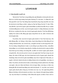 Khóa luận Một số giải pháp mở rộng tín dụng ngân hàng đối với khu vực kinh tế ngoài quốc doanh ở Việt Nam