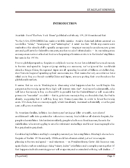 Tiểu luận Stagflation in the United States
