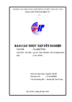 Đề tài Thực trạng hoạt động kinh doanh của công ty cơ khí ô tô và thiết bị điện Đà Nẵng