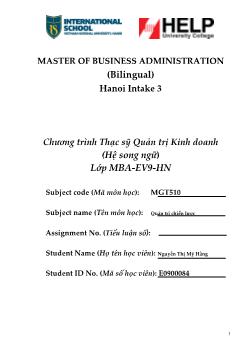 Đồ án Đánh giá chiến lược hoạt động của Ngân hàng thương mại cổ phần An Bình và đề xuất một số giải pháp để hoàn thiện chiến lược