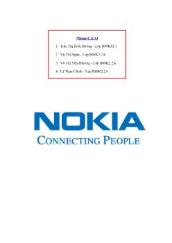 Tiểu luận Chuỗi cung ứng Nokia