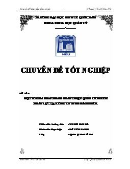 Chuyên đề Một số biện pháp nhằm hoàn thiện quản lý nguồn nhân lực tại công ty TNHH Hải Huyền