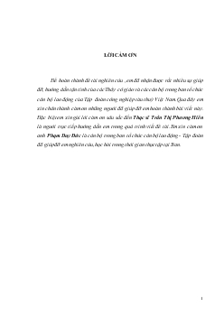 Chuyên đề Nâng cao chất lượng công tác đào tạo và phát triển công nhân kĩ thuật của tập đoàn công nghiệp tàu thuỷ Việt Nam