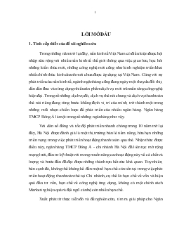 Chuyên đề Phát triển hoạt động thanh toán thẻ tại ngân hàng thương mại cổ phần Đông Á - Chi nhánh Hà Nội