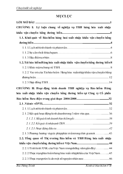 Chuyên đề Phát triển nghiệp vụ Tái bảo hiểm hàng hoá xuất nhập khẩu vận chuyển bằng đường biển tại Công ty cổ phần Bảo hiểm Bưu điện (PTI)