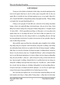 Đề tài Một số giải pháp hoàn thiện công tác đào tạo nâng cao trình độ chuyên môn cho người lao động tại Công ty Dược phẩm Trung ương I