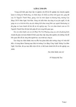 Đồ án Xây dựng chương trình truyền thông thương hiệu cho công ty cổ phần Bảo Liên
