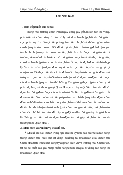 Luận văn Nâng cao hiệu quả sử dụng lao động tại công ty cổ phần dịch vụ và thương mại Quan Hoa
