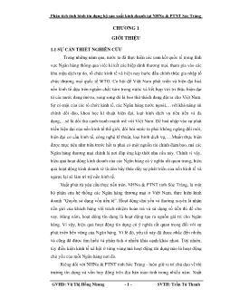 Luận văn Phân tích tình hình tín dụng hộ sản xuất kinh doanh tại Ngân hàng nông nghiệp và phát triển nông thôn Tỉnh Sóc Trăng