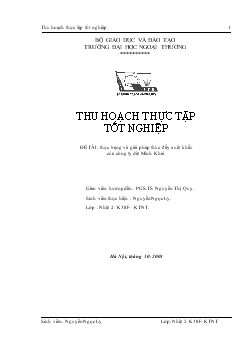 Thực trạng và giải pháp thúc đẩy xuất khẩu của công ty dệt Minh Khai