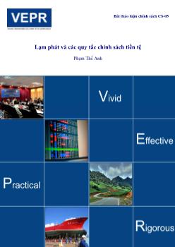 Tiểu luận Lạm phát và các quy tắc chính sách tiền tệ