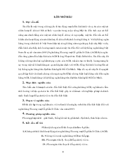 Tiểu luận Quản trị rủi ro thanh khoản cho ngân hàng ACB trước tin đồn thất thiệt