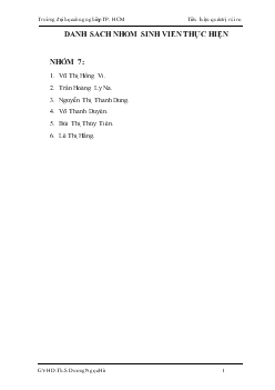 Tiểu luận Rủi ro trong phương thức thanh toán nhờ thu