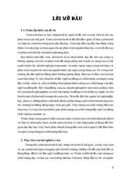Tiểu luận Thực trạng quản lý chất lượng đào tạo đại học ở Việt Nam hiện nay