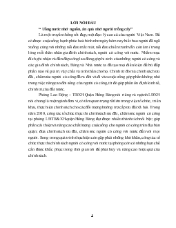 Tiểu luận Thực trạng tổ chức thực thi chính sách chăm sóc người có công tại phòng lao động – thương binh và xã hội quận Hồng Bàng - Hải phòng