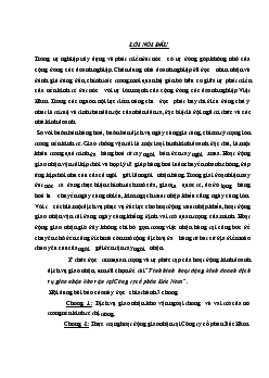 Báo cáo Tình hình hoạt động kinh doanh dịch vụ giao nhận kho vận tại Công ty cổ phần Bắc Nam