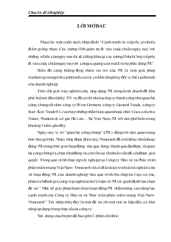 Chuyên đề Một số biện pháp hoàn thiện hoạt động PR nhằm nâng cao năng lực cạnh tranh của Công ty đầu tư và phát triển phần mềm mạng Việt Nam - Vnnetsoft