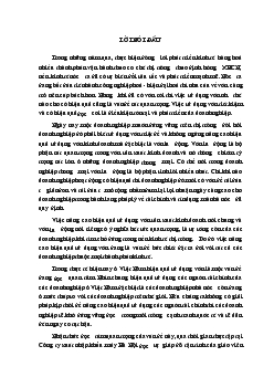 Đề tài Các biện pháp nhằm nâng cao hiệu quả sử dụng vốn lưu động tại Công ty xuất nhập khẩu máy Hà Nội