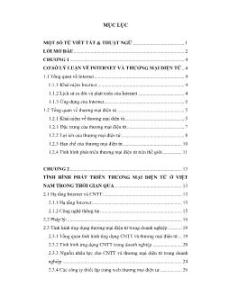 Đề tài Định hướng phát triển thương mại điện tử ở Việt Nam đến năm 2010