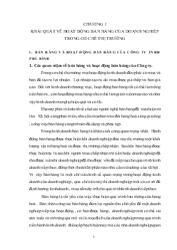 Đề tài Một số giải pháp nhằm đẩy mạnh hoạt động bán hàng ở Công ty TNHH và thương mại Phú Bình