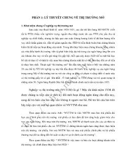 Đề tài Thực trạng hoạt động thị trường mở ở Việt Nam hiện nay