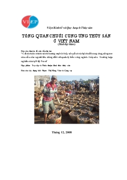 Đề tài Tổng quan chuỗi cung ứng thủy sản ở Việt Nam