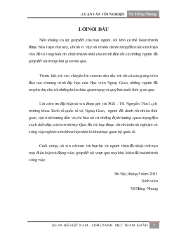 Luận văn Thực trạng và giải pháp nhằm tăng cường quan hệ Việt Nam - ADB