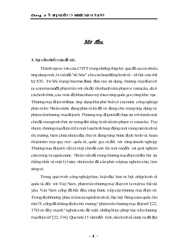 Luận văn Thương mại điện tử và những vấn đề đặt ra đối với Việt Nam