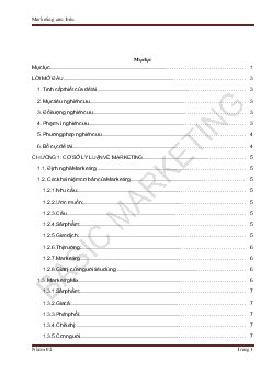 Tiểu luận Phân tích chiến lược Marketing mix đối với sản phẩm sữa tươi Vinamilk