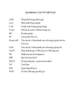 Tiểu luận Quy định trong Hiệp định Nông nghiệp của GATT/WTO về trợ cấp nông sản