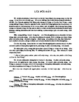 Chuyên đề Một số biện pháp nhằm phát triển thị trường tiêu thụ sản phẩm của Công ty Cao Su Sao Vàng