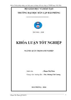 Khóa luận Một số biện pháp nâng cao hiệu quả sử dụng vốn tại công ty TNHH may Việt Hàn