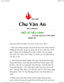 Ebook Việt Sử Siêu Linh - Những câu chuyện tâm linh trong sử Việt