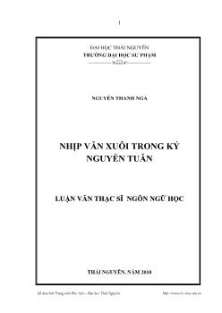 Nhịp văn xuôi trong ký Nguyễn Tuân