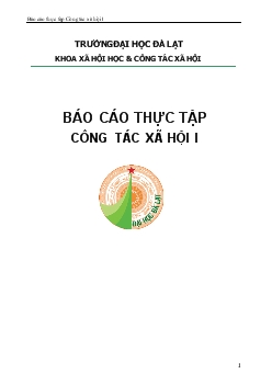 Báo cáo Thực tập công tác xã hội tại Trung tâm bảo trợ Khánh Hòa