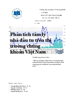 Đề tài Phân tích tâm lý nhà đầu tư trên thị trường chứng khoán Việt Nam