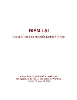 Báo cáo Điểm lại cập nhập tình hình phát triển kinh tế Việt Nam (tháng 12/ 2010)