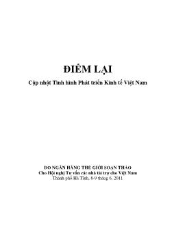 Báo cáo Điểm lại cập nhật tình hình phát triển kinh tế Việt Nam (tháng 6/ 2011)